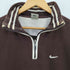 ナイキ NIKE 90s 白タグ スウッシュロゴ ハーフジップ スウェット メンズ import:M