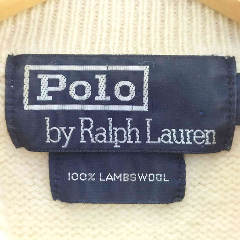 ポロバイラルフローレン Polo by RALPH LAUREN ポニー刺繍 ラムウール ニットポロ レディース import:L