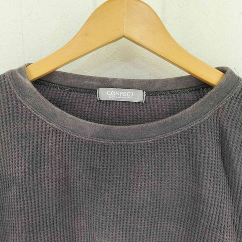 ネストローブコンフェクト nest Robe CONFECT ワッフル ムラ染め クルー クルーネックスウェット メンズ FREE
