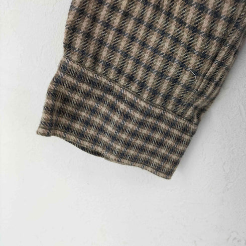ネストローブコンフェクト nest Robe CONFECT リネンガンクラブチェック ミリタリーバギーシャツ メンズ FREE