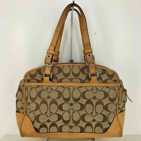 コーチ COACH サッチェル シグネチャー キャンバス ハンドバッグ レディース