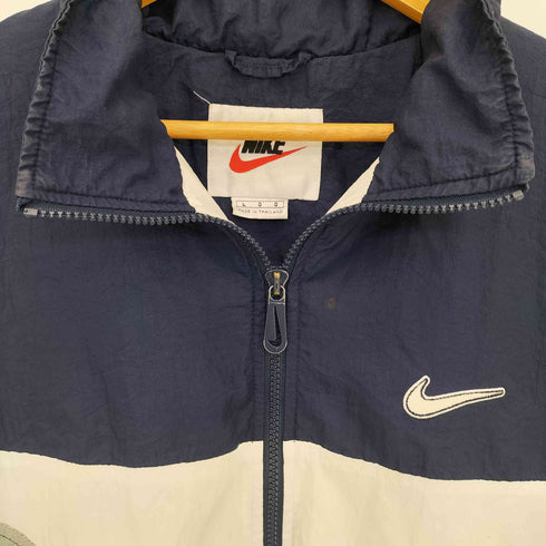 ナイキ NIKE 90s 白タグ 切替 ナイロンジャケット メンズ import:L