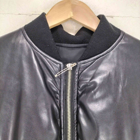 vegan leather MA1 ビーガンレザージャケット レディース
