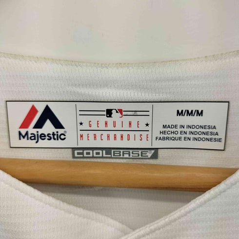 マジェスティック MAJESTIC White Home Cool Base Jersey ベースボール チーム ロゴ 刺繍 ユニフォーム ジャージ メンズ import:M