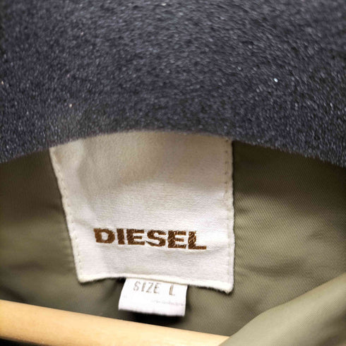ディーゼル DIESEL 裏地キルティング フードドッキングナイロンピーコート メンズ JPN:L