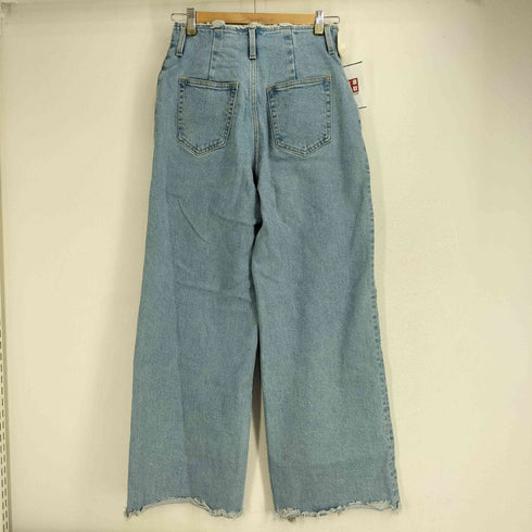 アズールバイマウジー AZUL by moussy FRINGE DENIM WIDE レディース JPN:L
