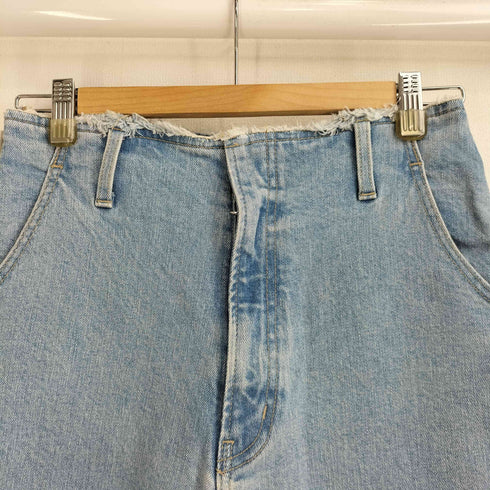 アズールバイマウジー AZUL by moussy FRINGE DENIM WIDE レディース JPN:L
