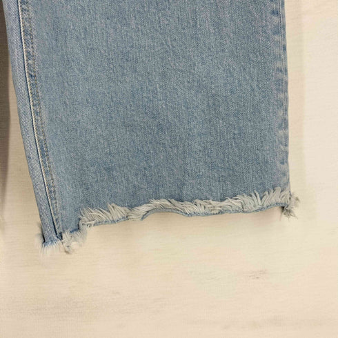 アズールバイマウジー AZUL by moussy FRINGE DENIM WIDE レディース JPN:L
