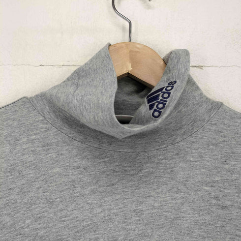 アディダス adidas 90-00s 襟ロゴ刺繍タートルネックカットソー メンズ M