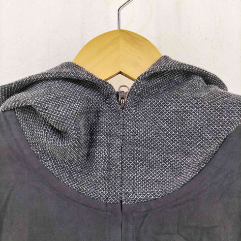 トロッターマッキントッシュフィロソフィー TROTTER MACKINTOSH PHILOSOPHY テーラードジャージー フーデッドコンビパーカー ウール混メランジ メンズ 38