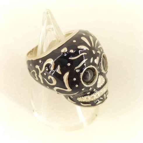 END 925 TRIBE SKULL RING スカルリング メンズ 12
