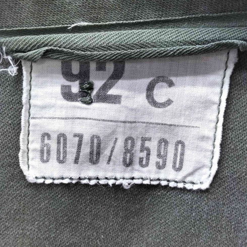フレンチアーミー FRENCH ARMY 70S WAREIN FLERS フランス軍 F2 コンバット フィールド ジャケット 1976年製 ECLAIR ジップ メンズ 92C