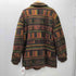 ミッソーニスポーツ MISSONI SPORTS 90S イタリア製 裏地キルティング ネイティブ柄 総柄 ショールカラー ウール ボア コート 袖内リブ メンズ import:M