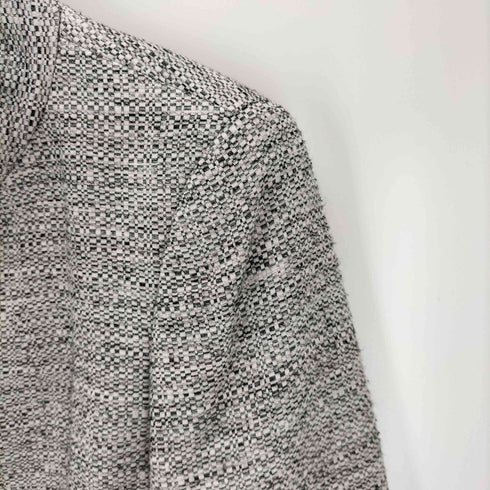 マックスマーラ MAX MARA イタリア製 ハイネックツイードジャケット レディース JPN:44