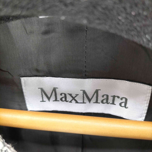 マックスマーラ MAX MARA イタリア製 ハイネックツイードジャケット レディース JPN:44