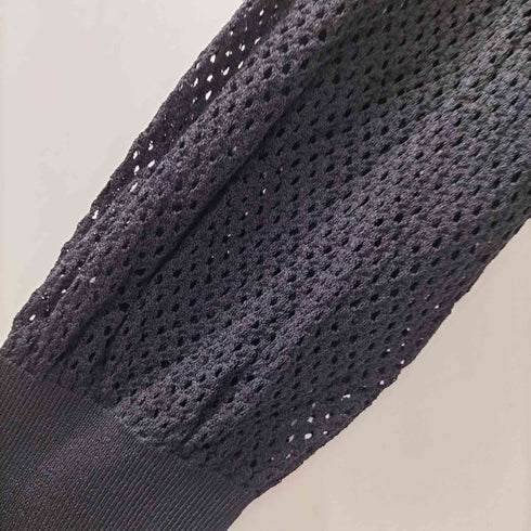 elena miro イタリア製 ジップ アップ シアー メッシュ ドライバーズ カットソー メンズ import:XL