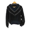 TRADITIONAL BRANDS カウレザー切替 Vネッククロップドニット メンズ JPN:M