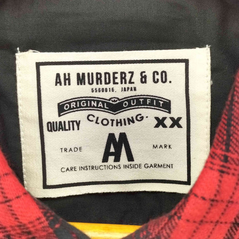 AH MURDERZ オンブレ チェック ネル シャツ メンズ JPN:M