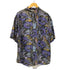 THUMS UP 90S SILK シルク 半袖 総柄 シャツ メンズ import:L