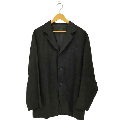 イッセイミヤケメン ISSEY MIYAKE MEN 12SS 黒タグ シルク100% ライン切替 3B テーラードジャケット メンズ JPN:3