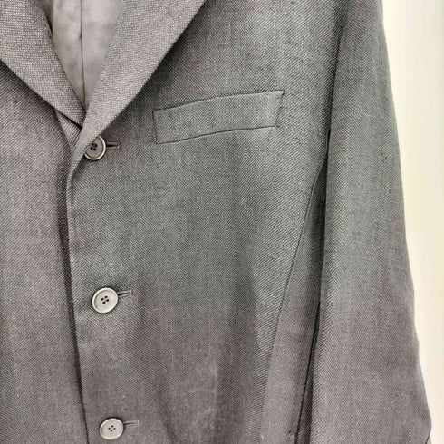 イッセイミヤケメン ISSEY MIYAKE MEN 12SS 黒タグ シルク100% ライン切替 3B テーラードジャケット メンズ JPN:3