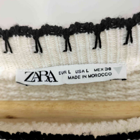 ザラ ZARA ワッフルニット ベスト レディース L