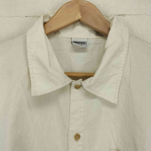 オーシャンパシフィック Ocean Pacific PRO フロント刺繍 リネン混 半袖シャツ メンズ import:L