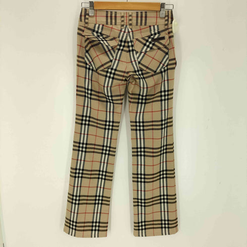 バーバリーブルーレーベル BURBERRY BLUE LABEL ノヴァチェック セミフレアパンツ レディース 34