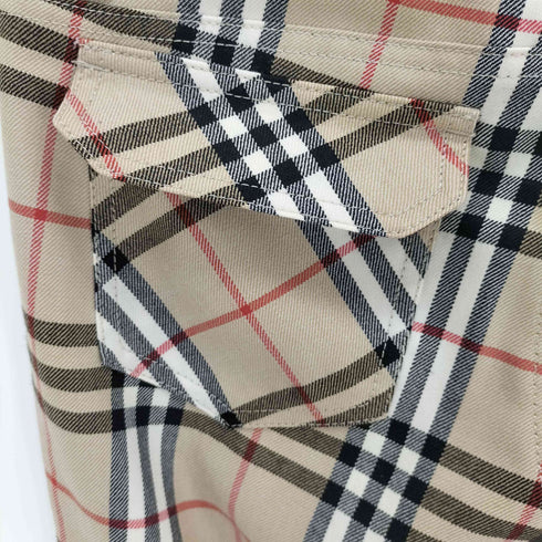 バーバリーブルーレーベル BURBERRY BLUE LABEL ノヴァチェック セミフレアパンツ レディース 34