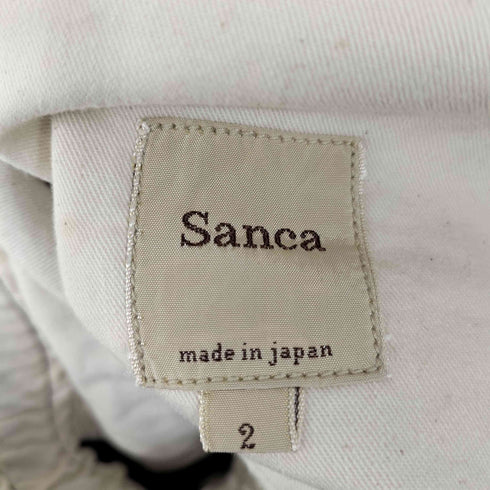 サンカ Sanca リネン チェック イージーパンツ コインポケット メンズ JPN:2