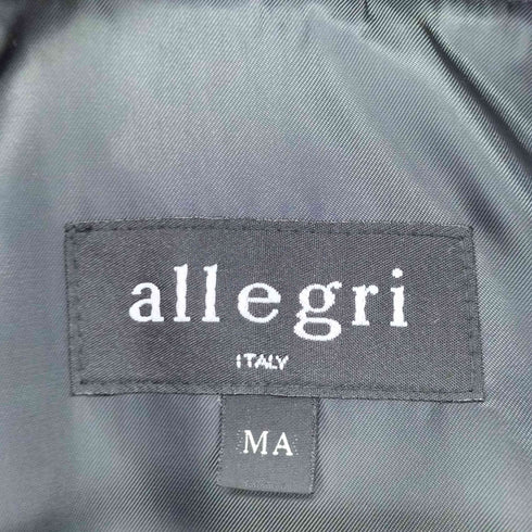 アレグリ allegri イタリア製 比翼デザイン ステンカラーコート メンズ JPN:M