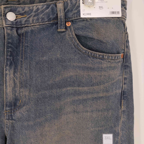 ジーユー GU バレルレッグジーンズ メンズ 3XL