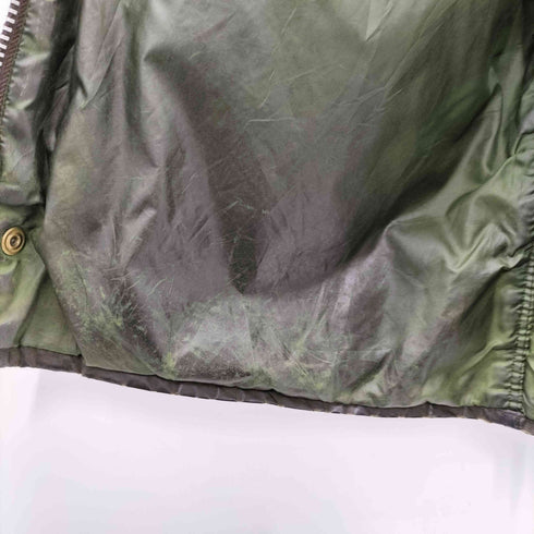 バブアー Barbour 90S 95年製 WESTMORLAND ウェストモーランド 英国製 3ワラント 裏地チェック CARE コットン ワックス オイルド ベスト メンズ import:L