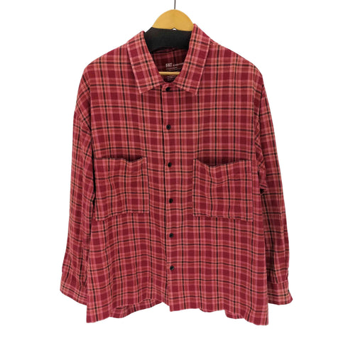 ジャーナルスタンダードレリューム JOURNAL STANDARD relume FAT SHIRT タータンチェックボックスシャツ メンズ JPN:L