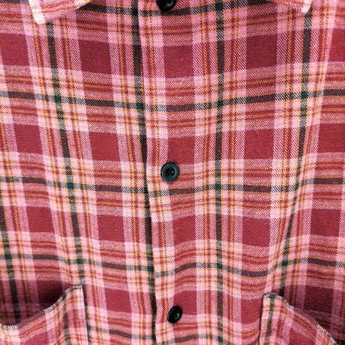 ジャーナルスタンダードレリューム JOURNAL STANDARD relume FAT SHIRT タータンチェックボックスシャツ メンズ JPN:L