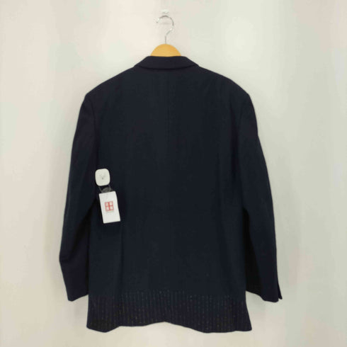 イッセイミヤケメン ISSEY MIYAKE MEN 97AW 銀タグ ウール レーヨン ストライプ 切替 3B テーラードジャケット メンズ JPN:L