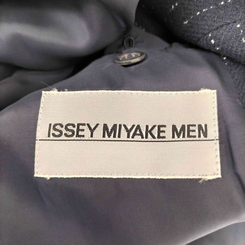イッセイミヤケメン ISSEY MIYAKE MEN 97AW 銀タグ ウール レーヨン ストライプ 切替 3B テーラードジャケット メンズ JPN:L