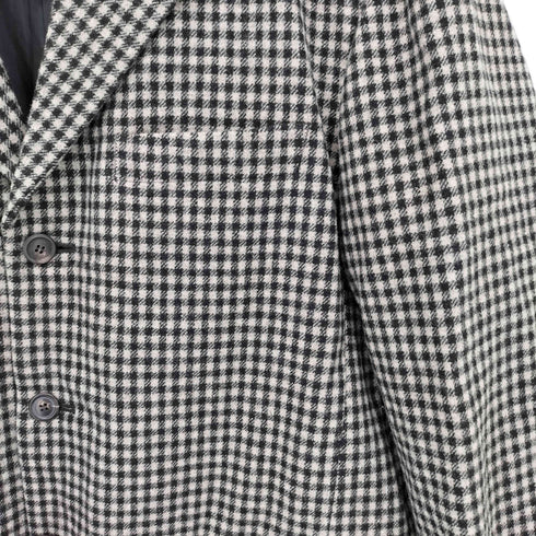イッセイミヤケメン ISSEY MIYAKE MEN 00AW 銀タグ ウール チェック 3B テーラードジャケット メンズ JPN:3