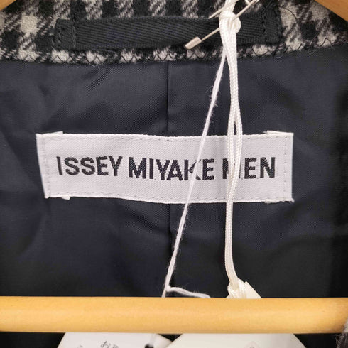 イッセイミヤケメン ISSEY MIYAKE MEN 00AW 銀タグ ウール チェック 3B テーラードジャケット メンズ JPN:3