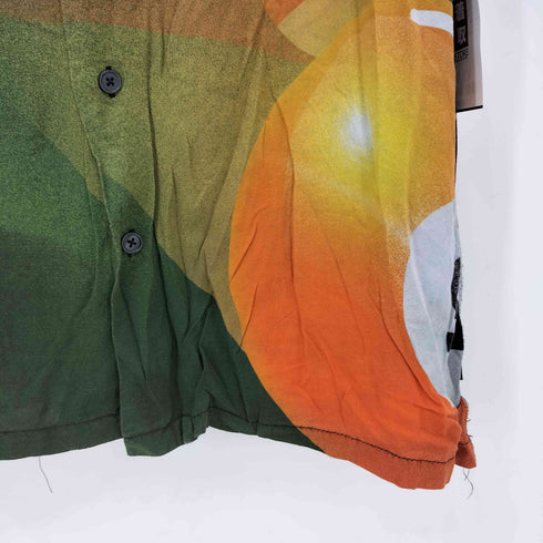 ステューシー Stussy Pool Hall Shirt ビリヤード柄 レーヨン オープンカラー半袖シャツ メンズ M