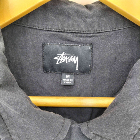 ステューシー Stussy Pool Hall Shirt ビリヤード柄 レーヨン オープンカラー半袖シャツ メンズ M