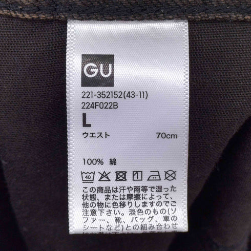 ジーユー GU バレルレッグジーンズ レディース JPN:L