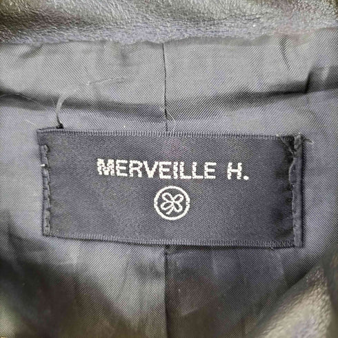 MERVEILLE H. 牛革 シングル ライダース ジャケット Y2K レディース
