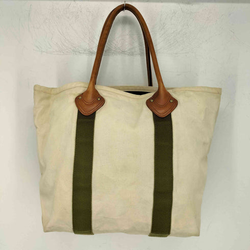 エンズアンドミーンズ ENDS and MEANS レザーハンドル キャンバストートバッグ メンズ