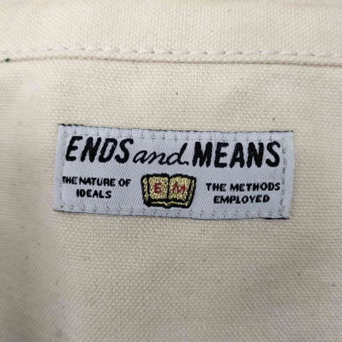 エンズアンドミーンズ ENDS and MEANS レザーハンドル キャンバストートバッグ メンズ