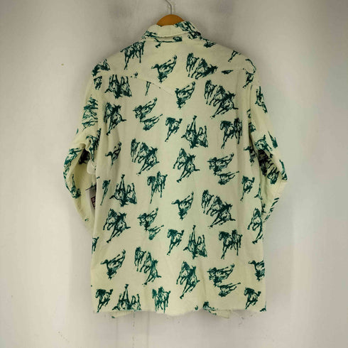 ラングラー Wrangler 80S REGULAR FIT 総柄 L/S ウエスタンシャツ メンズ import:XL