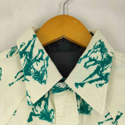 ラングラー Wrangler 80S REGULAR FIT 総柄 L/S ウエスタンシャツ メンズ import:XL