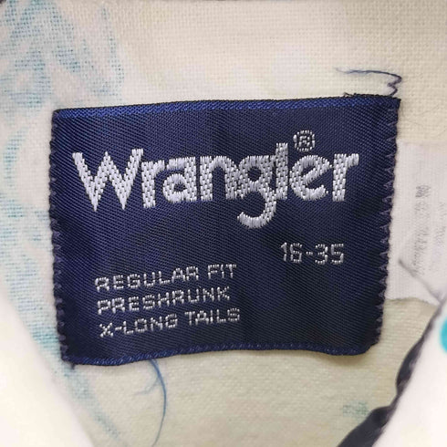 ラングラー Wrangler 80S REGULAR FIT 総柄 L/S ウエスタンシャツ メンズ import:XL