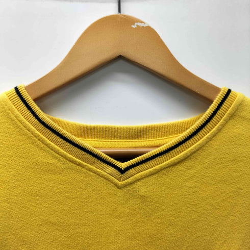 チャップスラルフローレン CHAPS RALPH LAUREN ロゴ 刺繍 リブライン vネック コットン ニット セーター メンズ import:L