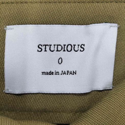 ステュディオス STUDIOUS レーヨン混ベルト付イージーワイドパンツ レディース 0